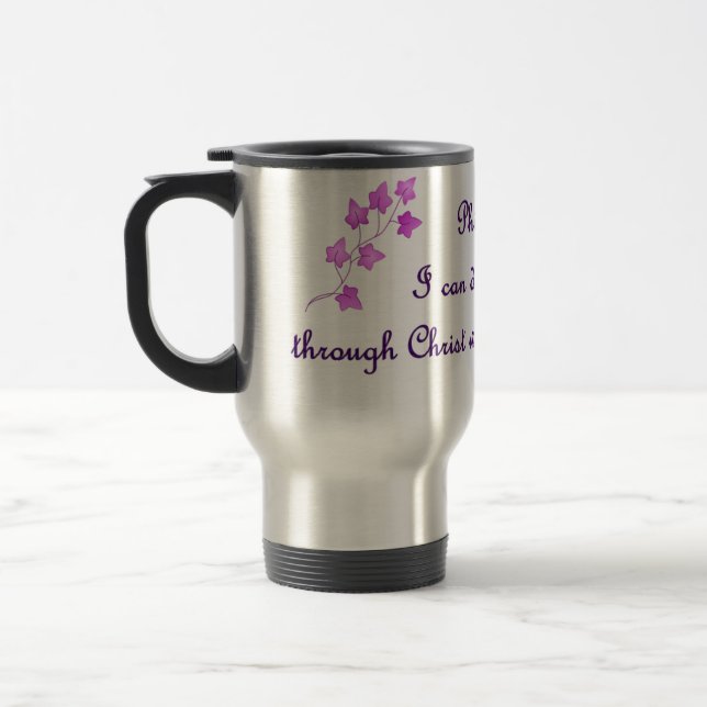 Phil 4:13 : Je peux faire tout par Christ Mug (Gauche)