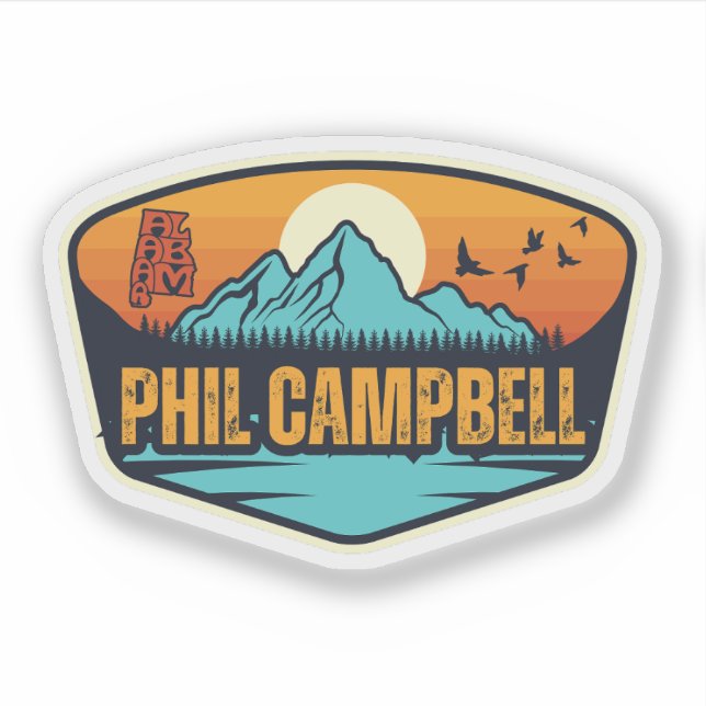 Phil Campbell, Alabama Aufkleber (Vorderseite)