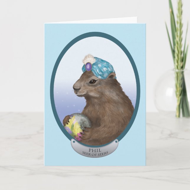 Phil die psychische Groundhog Karte (Vorderseite)