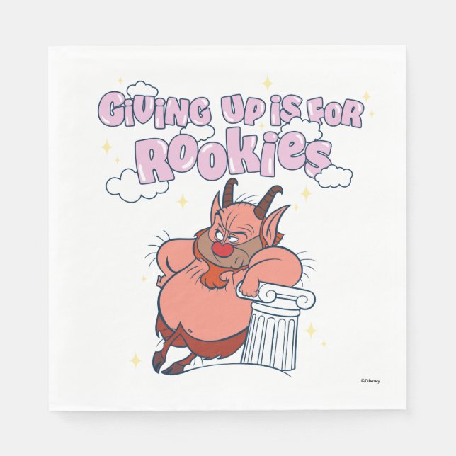 Phil - Giving Up is for Rookies Napkins Serviette (Vorderseite)