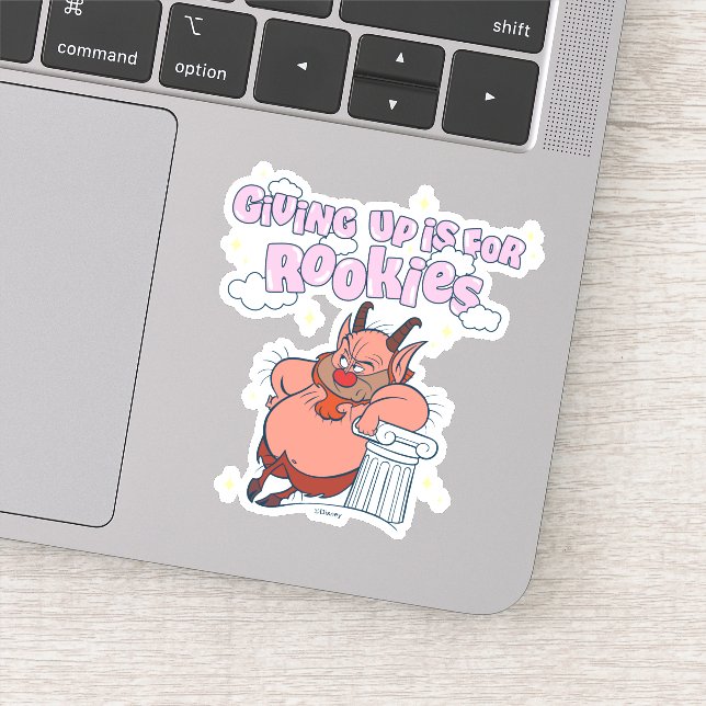 Phil - Giving Up is for Rookies Sticker (Détail)