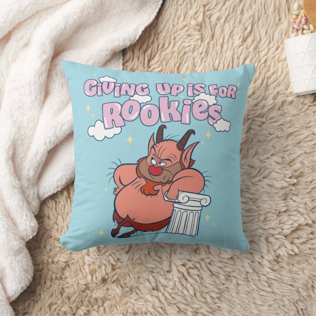 Phil - Giving Up is for Rookies Throw Pillow Kissen (Decke)
