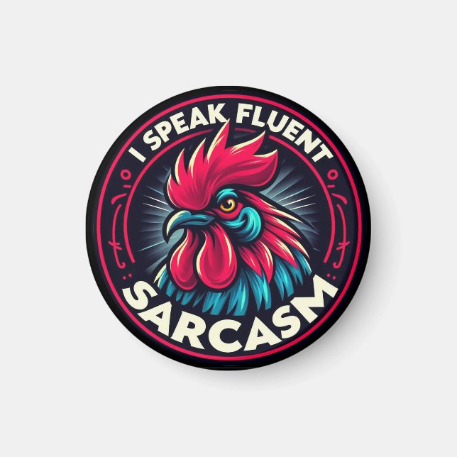 "Phil the Witty Rooster" Magnet (Vorne)