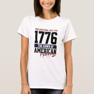 Philadelphia 1776 Anbruch der Freiheit Grafik T-Shirt