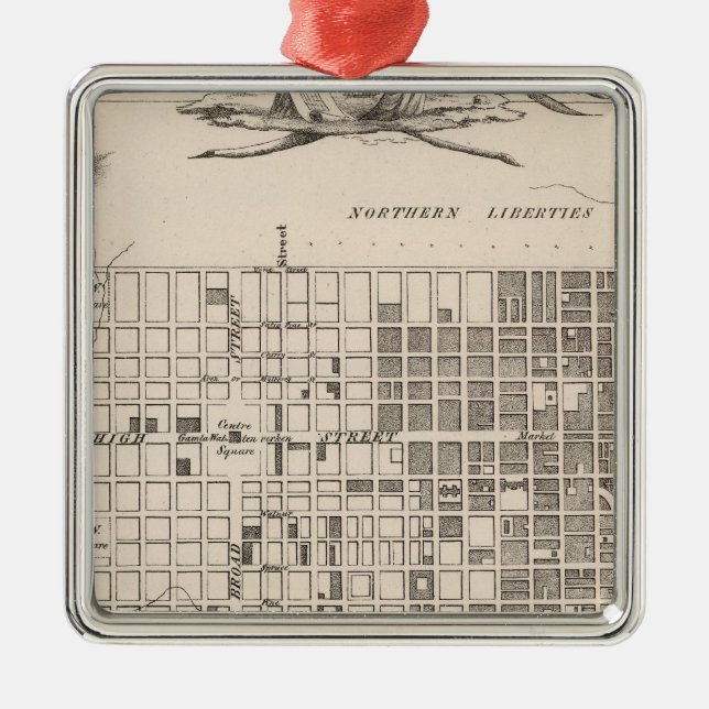 Philadelphia 6 silbernes ornament (Vorne)