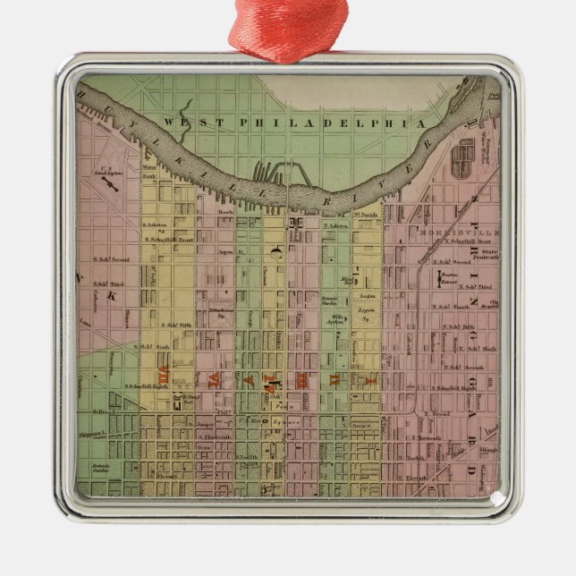 Philadelphia 6 silbernes ornament (Vorne)