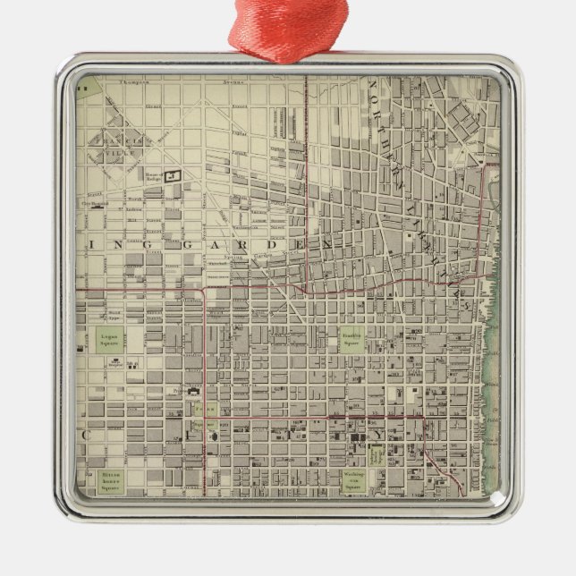 Philadelphia 8 ornament aus metall (Vorne)