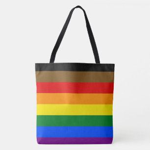 Philadelphia Acht-Streifen-Regenbogen-Stolzflagge Tasche