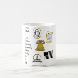 Philadelphia Akronym Tourismus T-Shirt Kaffeetasse