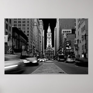 Philadelphia am Nachtplakat Poster