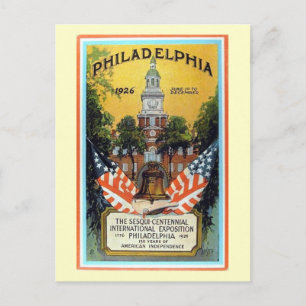 Philadelphia-Ausstellung 1926 Vintage Postkarte