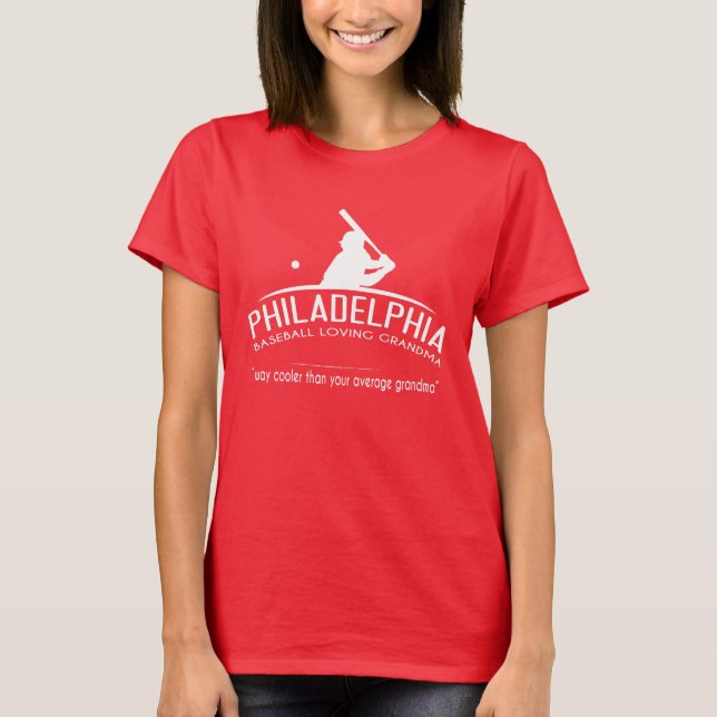 Philadelphia-Baseball-liebevolle Großmutter - T-Shirt (Vorderseite)