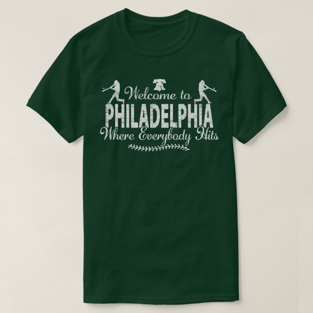 PHILADELPHIA BASEBALL PHILLY WO JEDER HAT T-Shirt (Design vorne)