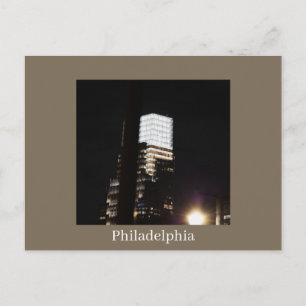Philadelphia bei Nacht Postkarte