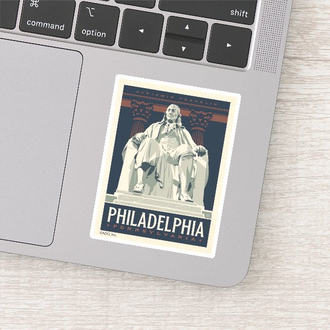 Philadelphia | Benjamin-Franklin-Institut Aufkleber (Detail)