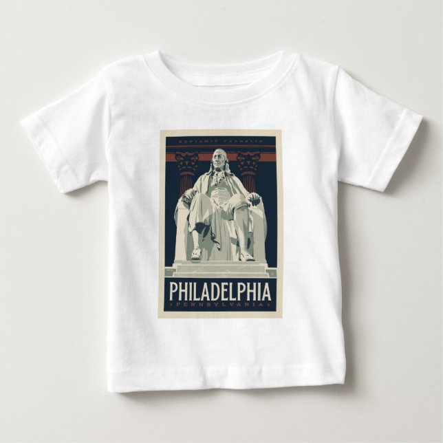 Philadelphia | Benjamin-Franklin-Institut Baby T-shirt (Vorderseite)