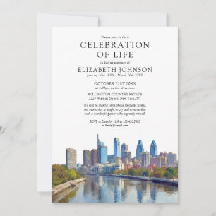 Philadelphia Celebration Of Life Trauerfeier Geden Einladung
