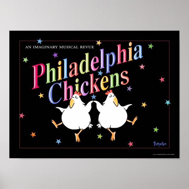 PHILADELPHIA CHICKENS poster par Sandra Boynton (Devant)