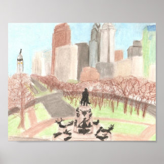 Philadelphia CItyscape Poster/ Print Poster