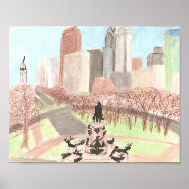Philadelphia CItyscape Poster/ Print Poster (Vorne)