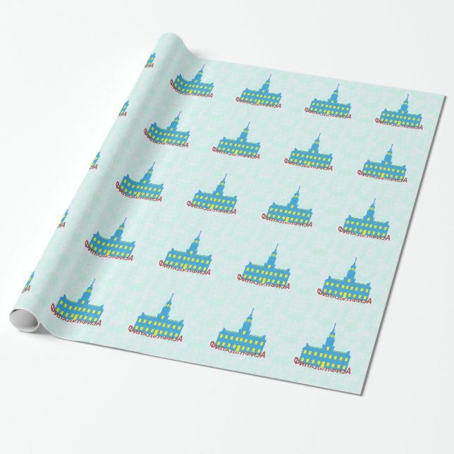 Philadelphia cyrillic geschenkpapier (Ungerollt)