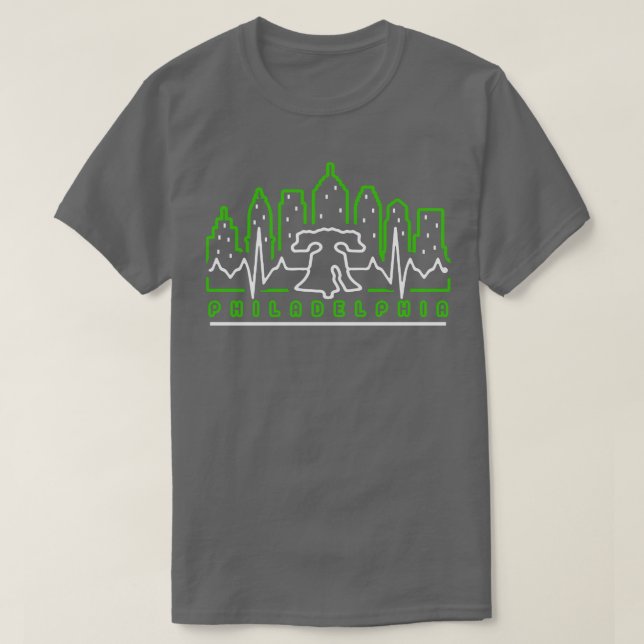 Philadelphia EKG Heartbeat Philly Fan Favorite T-Shirt (Design vorne)