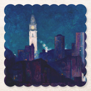 Philadelphia, Gemälde von Hugh Breckenridge Untersetzer