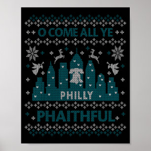 Philadelphia Hässliches Weihnachten Oh kommt alle  Poster