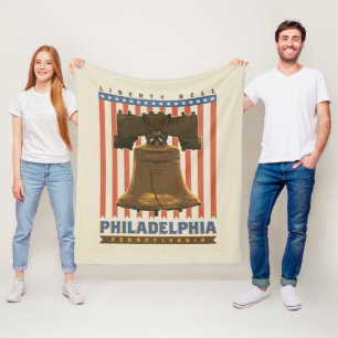 Philadelphia Liberty Bell Fleecedecke