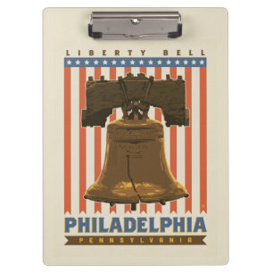Philadelphia   Liberty Bell Klemmbrett