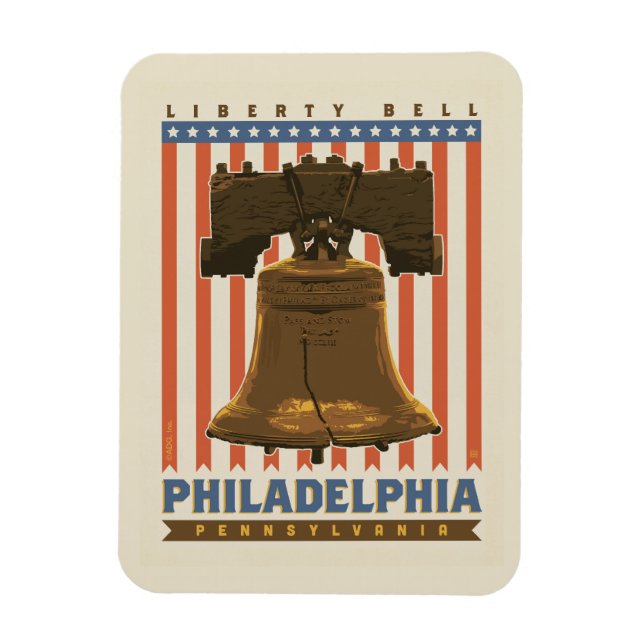 Philadelphia | Liberty Bell Magnet (Vertikal)