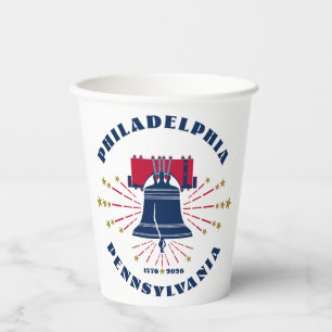 Philadelphia Liberty Bell Patriotic Paper Cup Pappbecher