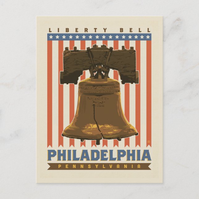 Philadelphia | Liberty Bell Postkarte (Vorderseite)