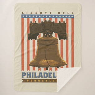 Philadelphia Liberty Bell Sherpadecke