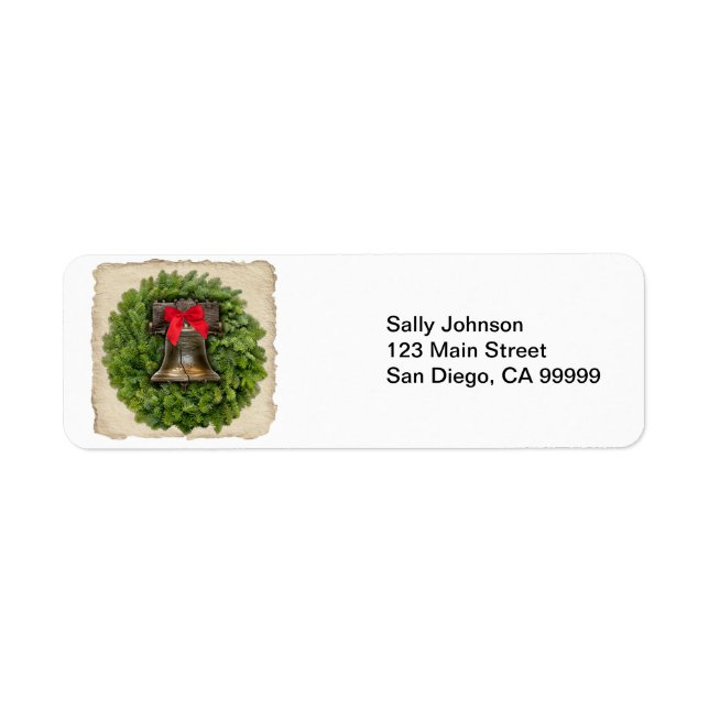 Philadelphia Liberty Bell Wreath on Parchment (Vorne)