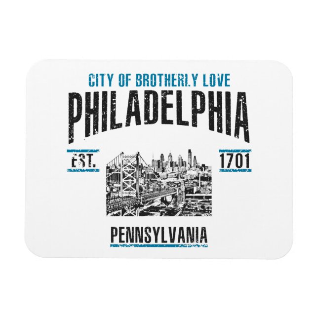 Philadelphia Magnet (Horizontal)