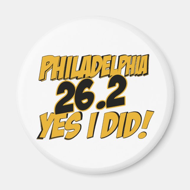Philadelphia Marathon Magnet (Vorne)