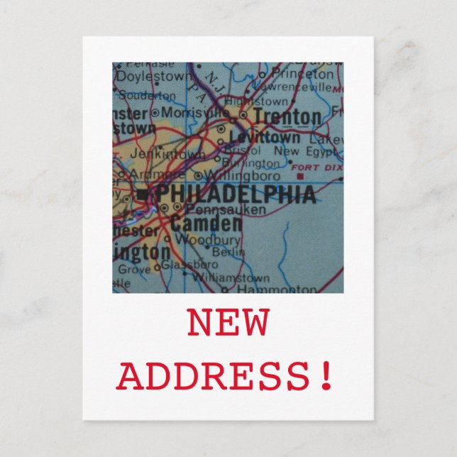 Philadelphia New Address Ankündigung (Vorderseite)