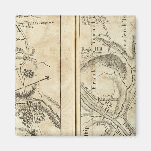 Philadelphia - New York Road Map 2 Magnet