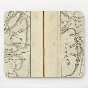 Philadelphia - New York Road Map 3 Mousepad