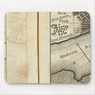 Philadelphia - New York Road Map Mousepad