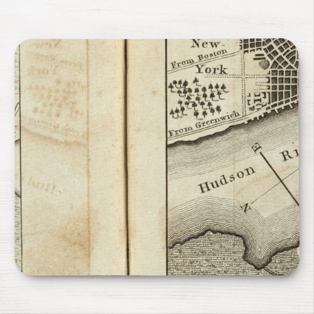 Philadelphia - New York Road Map Mousepad (Vorne)