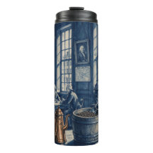Philadelphia PA 1700er Coffee House Delft Blau Kun