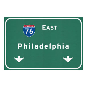 Philadelphia-PA-Autobahn-Autobahn-Straße: Fotodruck