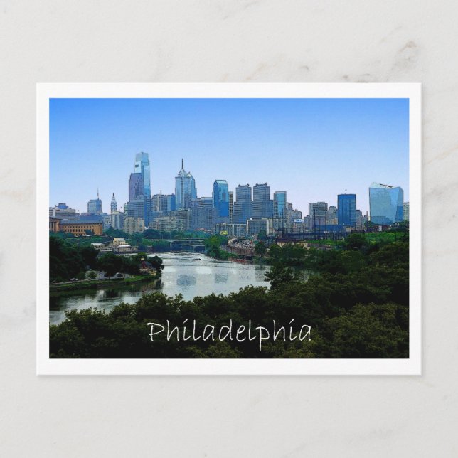 Philadelphia PA Postkarte (Vorderseite)