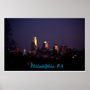 Philadelphia, PA-Skyline-Plakat Poster