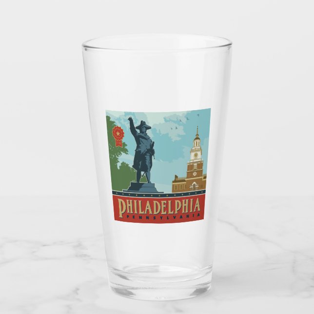 Philadelphia, PA | Unabhängigkeitshalle Glas (Vorderseite)