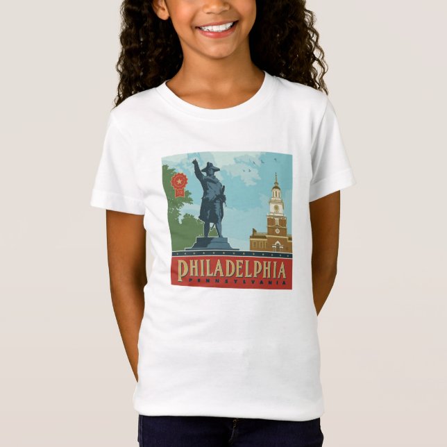 Philadelphia, PA | Unabhängigkeitshalle T-Shirt (Vorderseite)