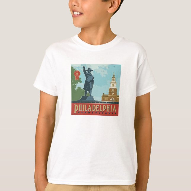 Philadelphia, PA | Unabhängigkeitshalle T-Shirt (Vorderseite)