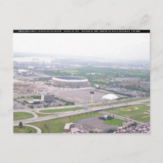 Philadelphia PA Veterans Stadion Luft View Postkarte